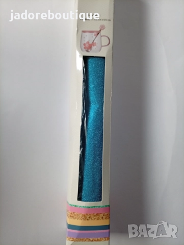 Самозалепващо фолио с брокат - зелено, синьо, розово, снимка 2 - Други - 50173601