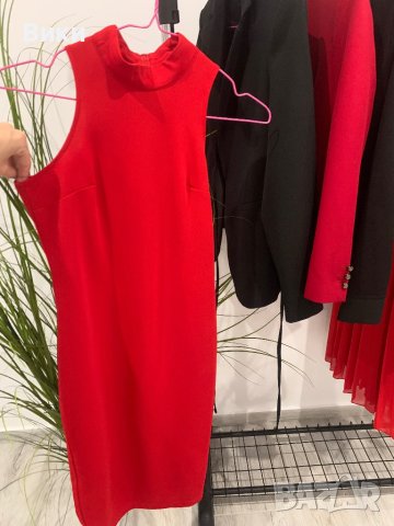 Червена рокля, снимка 3 - Рокли - 43501082