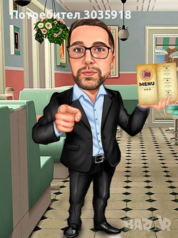  Перфектен подарък, карикатури по ваша снимка, портрет,шарж,стилни подаръци, колаж в стил карикатура, снимка 3 - Картини - 33228300