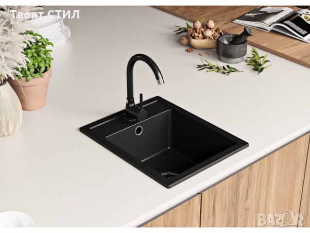 Кухненска Мивка от гранит модел РИГА 400 x 500 mm страхотна гранитна мивка , снимка 1 - Други - 32688419