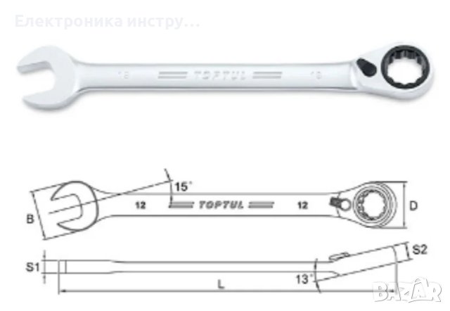 Комплект гаечни ключове 6-32 мм YOFE 22бр, снимка 5 - Ключове - 43154495