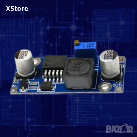 DC-DC понижаващ регулируем стабилизатор на напрежение 1.5V–35V | LM2596 | До 3A с радиатор, снимка 4 - Друга електроника - 52568630