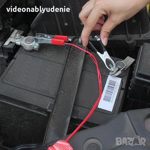 Запалка Подвижно Гнездо за Директно Свързване към Акумулатор 12V 15A с Крокодилски Щипки 135см Кабел, снимка 6 - Комплекти за видеонаблюдение - 33089261