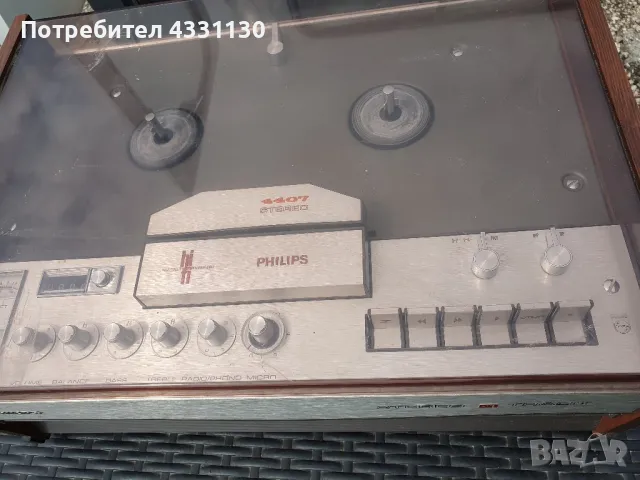 ролков магнетофон Philips 4407, снимка 6 - Аудиосистеми - 49778111