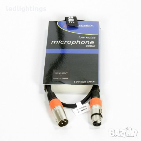 1 метър XLR кабел 3 пинов канон ACCU-CABLE, снимка 1