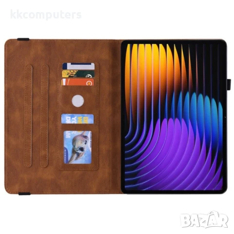 Xiaomi Pad 7 / Pad 7 Pro Butterfly Flower Кожен Калъф и Протектор, снимка 8 - Калъфи, кейсове - 51118708