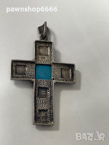 Сребърен кръст 925, снимка 6 - Колиета, медальони, синджири - 43653423