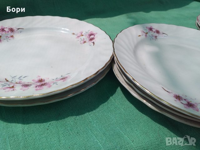Български порцелан чинии плитки, снимка 7 - Чинии - 33061506