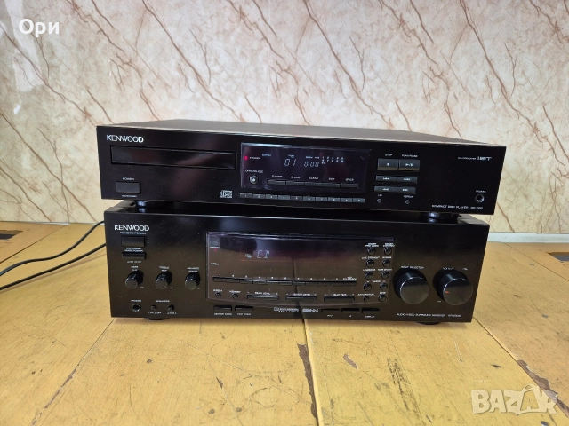 Kenwood аудио сет- СД и ресивър, снимка 3 - Ресийвъри, усилватели, смесителни пултове - 52658474