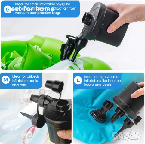 Помпа с адаптери TECHSHARE LQ202 12/220V, снимка 3 - Надуваеми играчки - 52589299