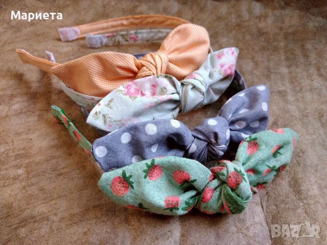 Диадеми с панделка възел Сива диадема Аксесоари за коса Ръчна Изработка , снимка 2 - Аксесоари за коса - 40302703