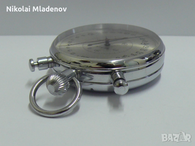 Съветски Секундомер/хронометър Слава, работещ, снимка 4 - Джобни - 53066998