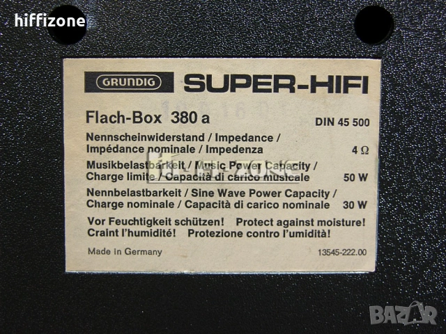 Тонколони   Grundig flach box 380a , снимка 7 - Тонколони - 53414263