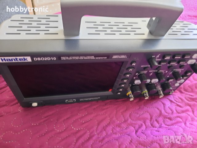 Цифров осцилоскоп 2x100MHz Hantek DS02D10, 2x150MHz с функционален генератор и анализатор на сигнали, снимка 5 - Друга електроника - 37374681