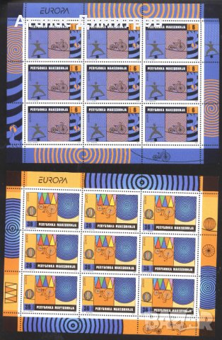 Чисти марки в малки листове Европа СЕПТ Цирк 2002 от Македония