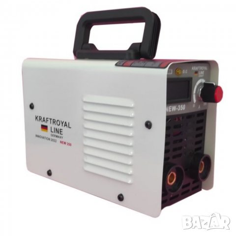 Немски Инверторен Електрожен KRAFT ROYAL 350A Ампера с дисплей + соларни очила  , снимка 4 - Електродвигатели - 32483861