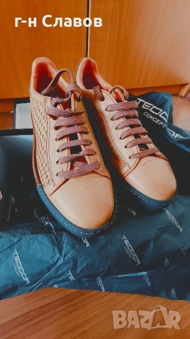 Teodor Leather Sneakers ОРИГИНАЛ! Мъжки ест. кожа!, снимка 3 - Спортно елегантни обувки - 51878058