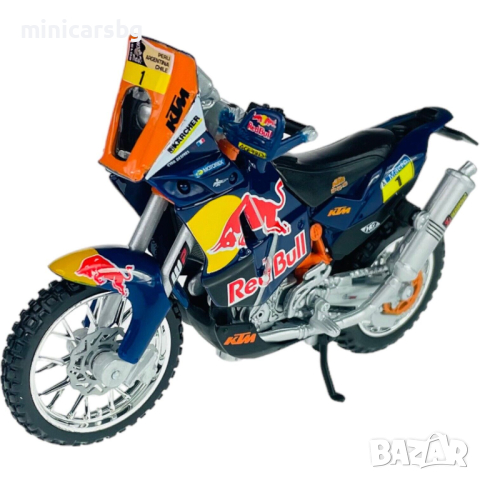 1:18 Метални мотори: KTM 450 Rally (Dakar Rally) Red Bull, снимка 2 - Колекции - 44858073