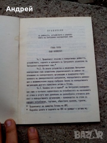 Стар правилник за дейността и устройството на ЦКС, снимка 2 - Други - 27238960