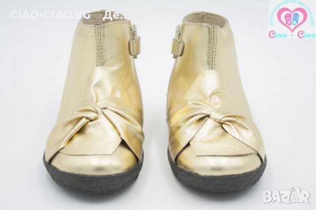 №22, Италиански Бебешки боти от Естествена кожа в златисто Falcotto by Naturino, снимка 2 - Детски обувки - 28289206