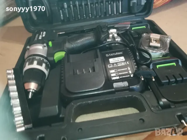 LI=ION ВИНТОВЕРТ С 2 БАТЕРИИ И ЗАРЯДНО 0411241702, снимка 3 - Винтоверти - 47838588