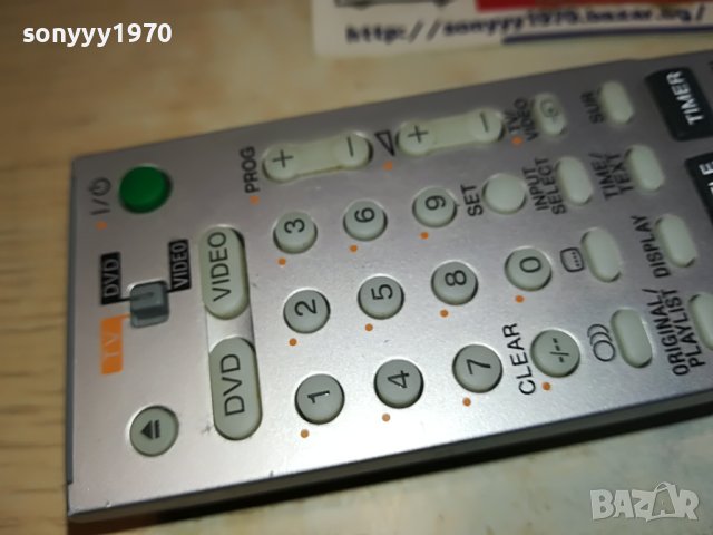 SONY REMOTE CONTROL TV DVD VIDEO RECORDER 1004231124, снимка 4 - Дистанционни - 40318339