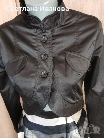 Късо сако сатен, снимка 4 - Поли - 43922228