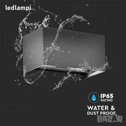 LED Стенен Осветител 24W IP65 Сив, снимка 2 - Външни лампи - 38359559