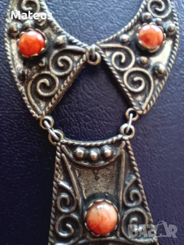 Старо винтидж колие, снимка 3 - Антикварни и старинни предмети - 47408976