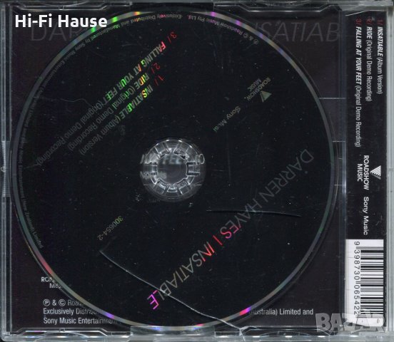 Darren Hayes -Insatiable, снимка 2 - CD дискове - 35636965