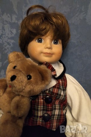  Колекционерска порцеланова кукла , снимка 3 - Колекции - 34775356