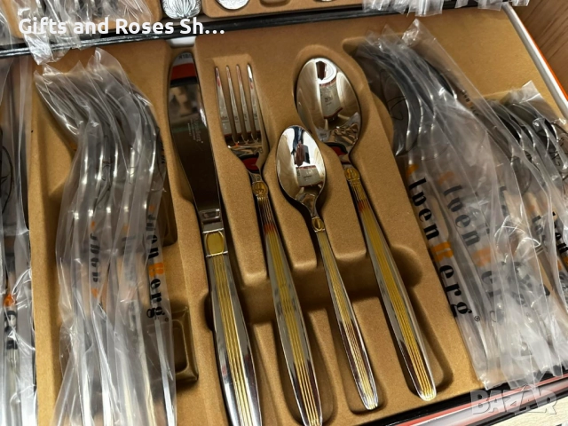 Комплект прибори за хранене 24 части, снимка 2 - Прибори за хранене, готвене и сервиране - 52541610