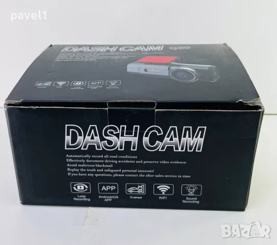 4K Dash Cam Q20 предна и задна, WiFi Даш камера, нощно виждане, 64GB SD, 170°, G-сензор, IPS, APP, снимка 8 - Аксесоари и консумативи - 48121792