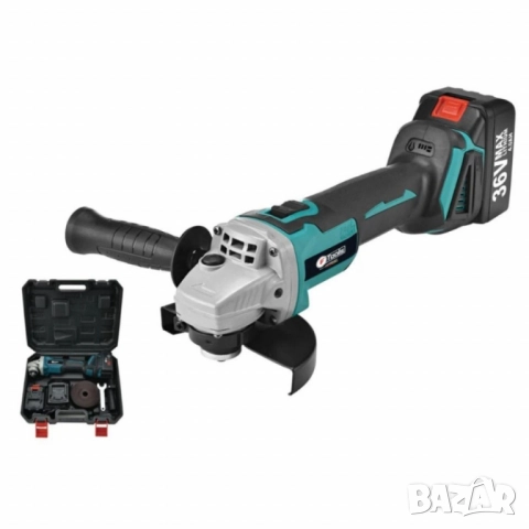 Акумулаторен безчетков ъглошлайф IF Tools AG03 – 36V, 2×4.0Ah батерии, комплект в куфар, снимка 6 - Друга електроника - 51852326