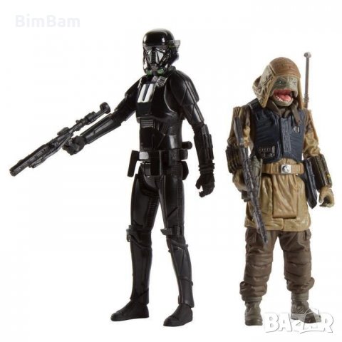 Комплект фигурки Star Wars Rogue One Death Trooper & Rebel Commando Pao Deluxe Figure , снимка 4 - Фигурки - 32731706
