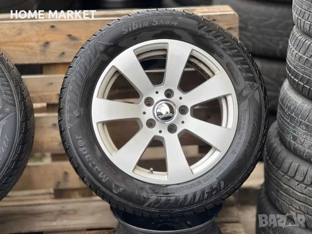 5х112 16 Джанти Skoda Superb Octavia ET 43 J 7 ЦО 57.1 с втулка Без криво и заварки , снимка 3 - Гуми и джанти - 53383568