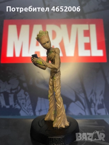 🔥 Оригинална колекционерска фигурка Groot – Marvel • ТОП качество • Реални снимкиСпо, снимка 2 - Колекции - 52475405