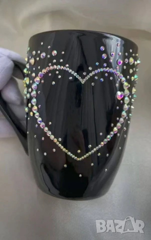 чаша инкрустирана с камъчета , снимка 9 - Чаши - 51033796