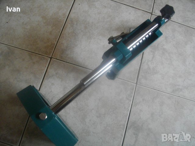 Нова Немска Стойка За Бормашина/Дрелка-Ход 65 мм-Голяма-Алуминиева-ф43мм-MANESMANN, снимка 11 - Бормашини - 36625929