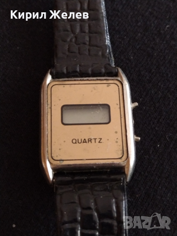 Ретро модел дамски часовник от соца много красив с кожена каишка за колекция Арт - 26783, снимка 3 - Дамски - 36550079