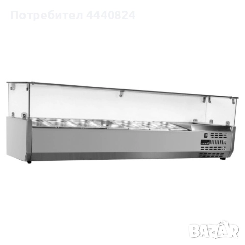 Професионална хладилна витрина за 4 GN 1/4 тави