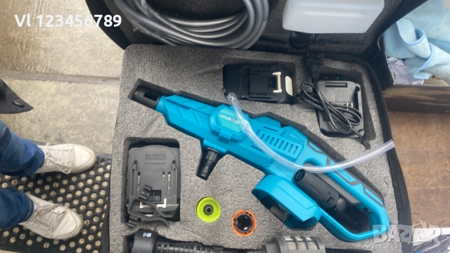 Акумулаторна Водоструйка KRAFTROYAL 6 в 1 36V/8Аh/200bar/3500W+дисплей+6 дюзи;2батерии, снимка 5 - Аксесоари и консумативи - 52146666