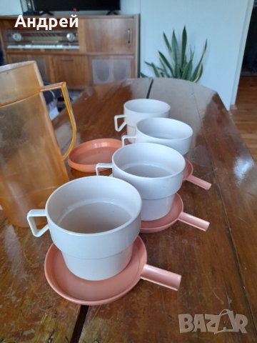 Стар Туристически комплект кана с чаши, снимка 3 - Други ценни предмети - 43626243