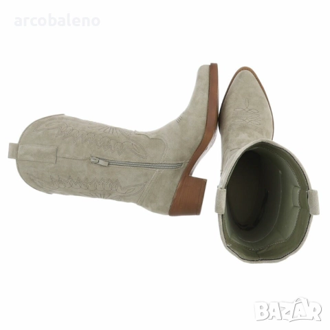 Дамски велурени уестърн и байкърски ботуши, 2цвята , снимка 8 - Дамски ботуши - 51942751