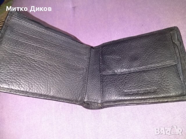 Италиански портфейл 125х100мм естествена кожа с много прегради за карти-документи, снимка 5 - Портфейли, портмонета - 37908425