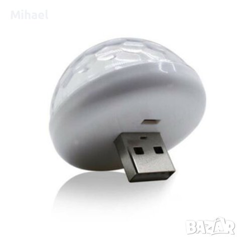 🔮Светеща диско топка с USB порт за включване към автомобил, телефон, снимка 5 - Други - 42960884