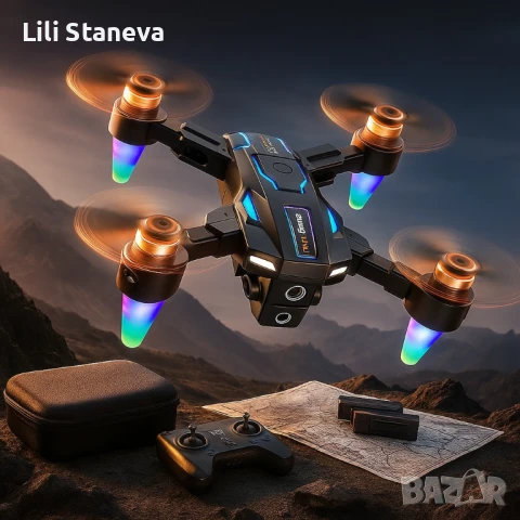 8K Дрон A22, с двойна ESC камера и вграден екран. , снимка 13 - Дронове и аксесоари - 51110381