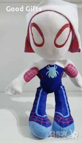 НОВО! Spider-woman Gwen Stacy плюшена играчка 35см, снимка 3 - Плюшени играчки - 50104447