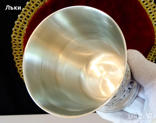 Чаша от калай,халба 400 мл.,картини шедьоври. , снимка 2 - Антикварни и старинни предмети - 51584967