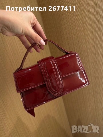 Червена мини чанта , снимка 3 - Чанти - 53276287